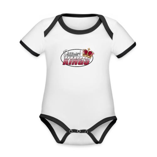 Passportkings white shirt design - Organic Contrast SS Baby Bodysuit