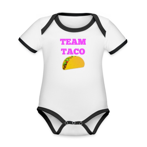 TEAMTACO - Organic Contrast SS Baby Bodysuit