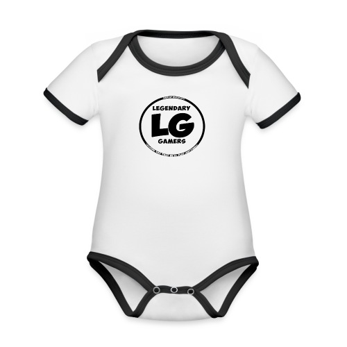 legendarygamers logo - Organic Contrast SS Baby Bodysuit