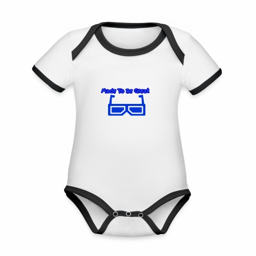 Made To Be Great - Organic Contrast SS Baby Bodysuit