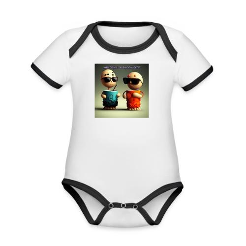 Welcome to Smoon City - Organic Contrast SS Baby Bodysuit