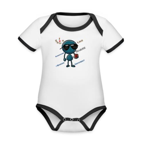 Smoon City 2_I heart Mrs S - Organic Contrast SS Baby Bodysuit