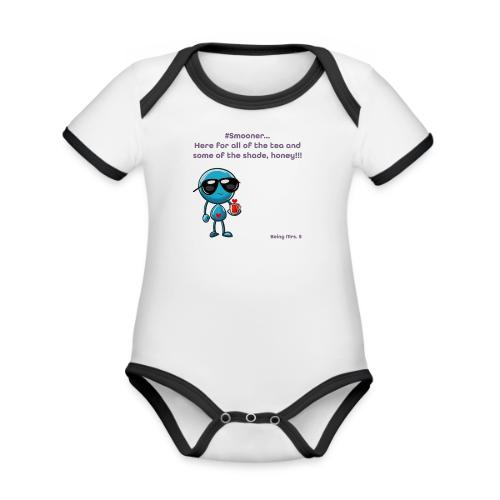 Smoon City 11_Here for the tea - Organic Contrast SS Baby Bodysuit