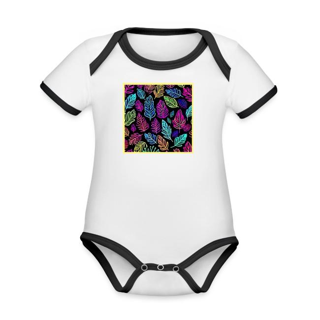 Luminous Foliage Tapestry: Neon Leaves Symphony