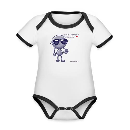 Smoon City 18 I am a Diamond Smooner - Organic Contrast SS Baby Bodysuit