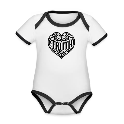 TRUTH in HEART - Organic Contrast SS Baby Bodysuit