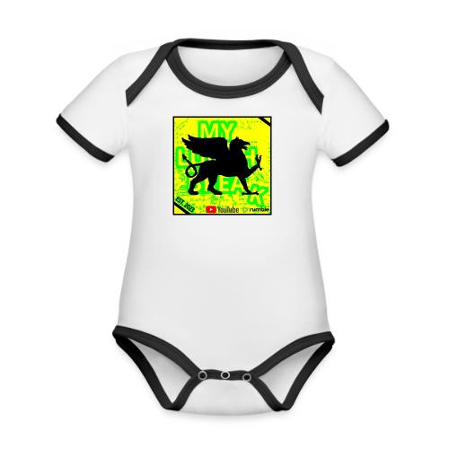 MLB LOGO 0624 - Organic Contrast SS Baby Bodysuit