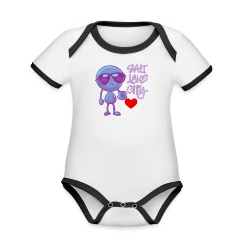 Smoon City 19 Salt Lake City - Organic Contrast SS Baby Bodysuit