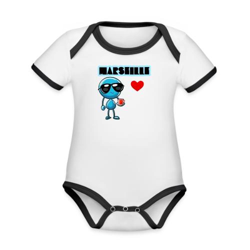 Smoon City_Marseille - Organic Contrast SS Baby Bodysuit