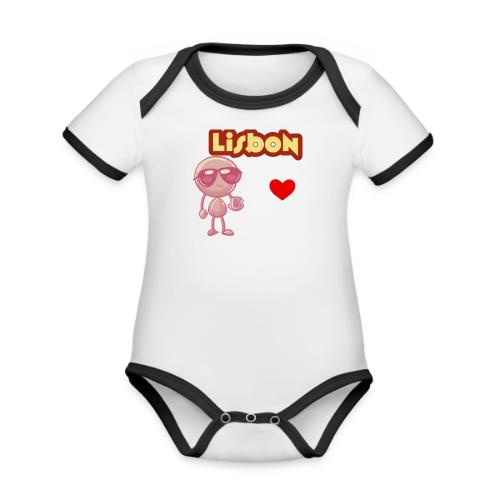 Smoon City_Lisbon - Organic Contrast SS Baby Bodysuit