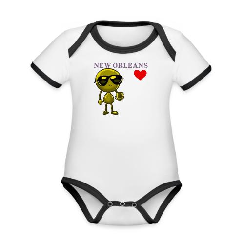 Smoon City_New Orleans - Organic Contrast SS Baby Bodysuit