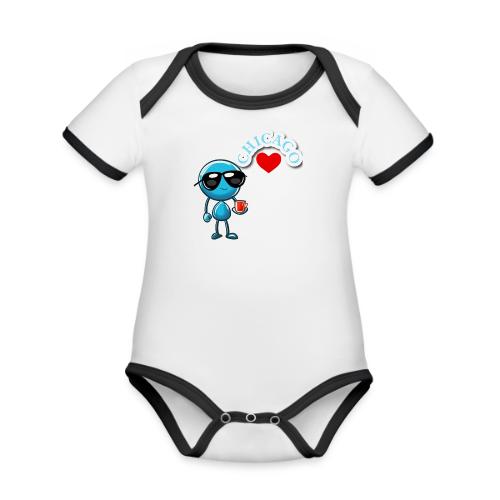 Smoon City_Chicago - Organic Contrast SS Baby Bodysuit