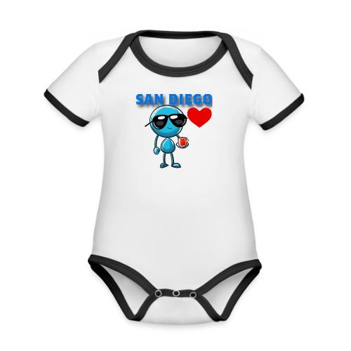 Smoon City_San Diego - Organic Contrast SS Baby Bodysuit