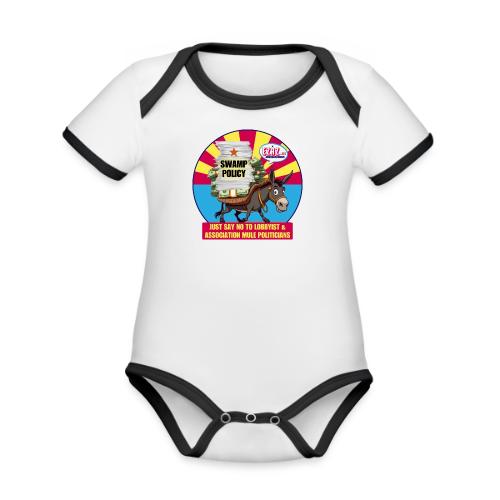 JUST SAY NO TO LOBBYIST MULES - Organic Contrast SS Baby Bodysuit
