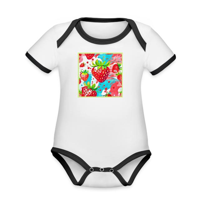 Strawberry Splash Pattern