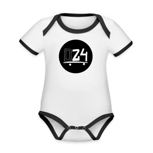 024 - Organic Contrast SS Baby Bodysuit