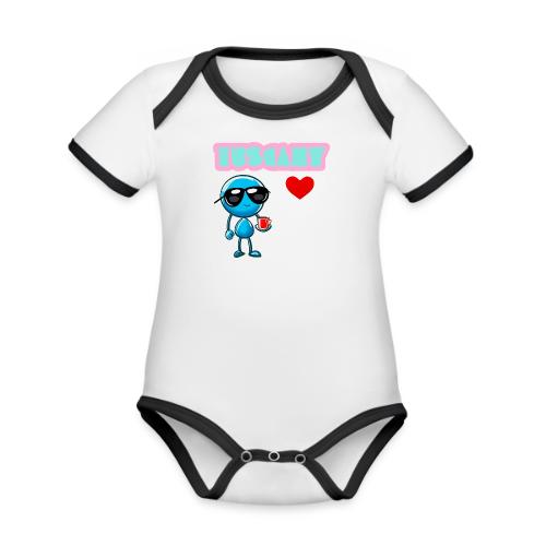 Smoon City_Tuscany - Organic Contrast SS Baby Bodysuit