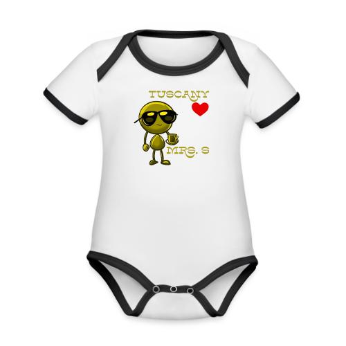 Smoon City_Tuscany Mrs. S - Organic Contrast SS Baby Bodysuit