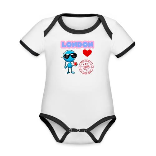 Smoon City_London - Organic Contrast SS Baby Bodysuit