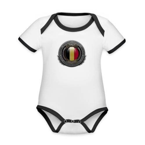 TAW SEAL flags Belgium - Organic Contrast SS Baby Bodysuit