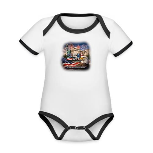 1776-2026 | Celebrating 250 Years of Freedom - Organic Contrast SS Baby Bodysuit