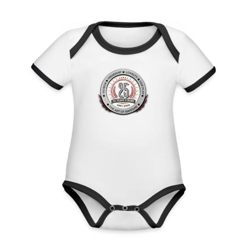25 Years Strong - Organic Contrast SS Baby Bodysuit