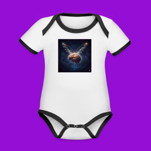 BrainTeas - Organic Contrast SS Baby Bodysuit