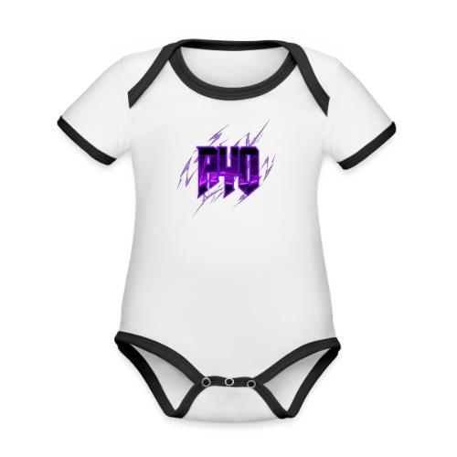 Ayo's Blue - Organic Contrast SS Baby Bodysuit