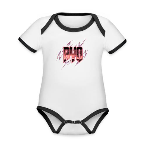 Ayo's Red - Organic Contrast SS Baby Bodysuit