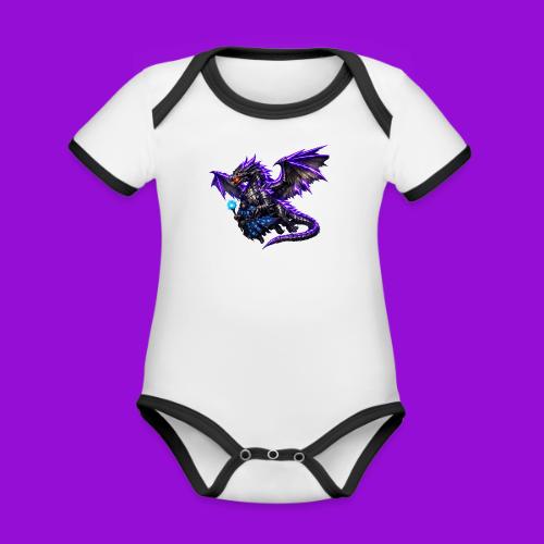 Neon Dragon and Battle Mage - Organic Contrast SS Baby Bodysuit