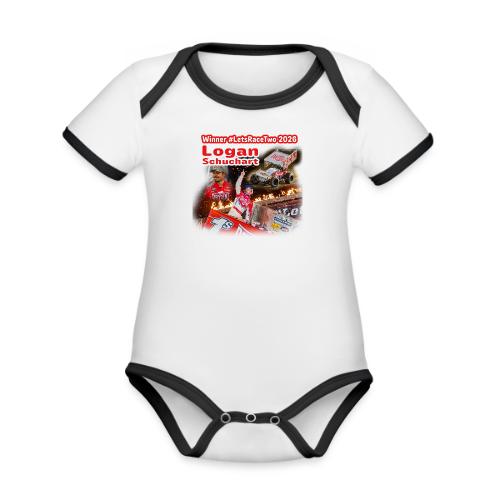 Logan Schuchart #LetsRaceTwo Winner - Organic Contrast SS Baby Bodysuit