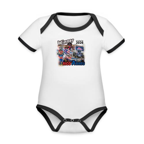 Rico Abreu #LetsRaceTwo Winner - Organic Contrast SS Baby Bodysuit