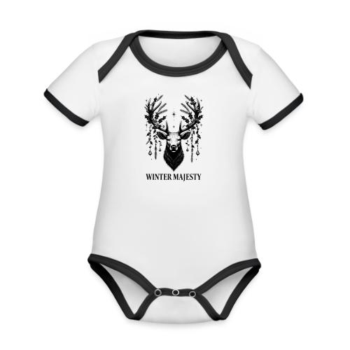 Majestic Reindeer T-Shirt, Poster, & Mug - Organic Contrast SS Baby Bodysuit