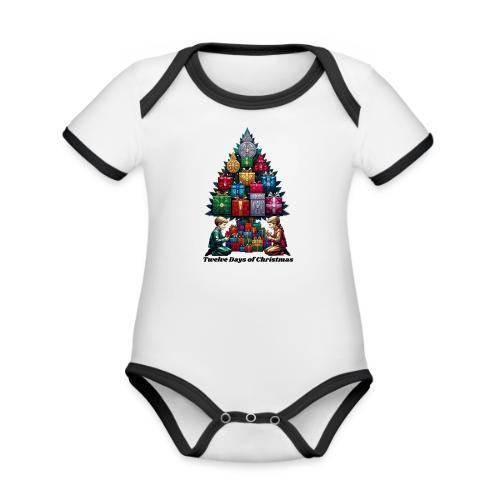 Twelve Days of Gifts T-Shirt - Organic Contrast SS Baby Bodysuit