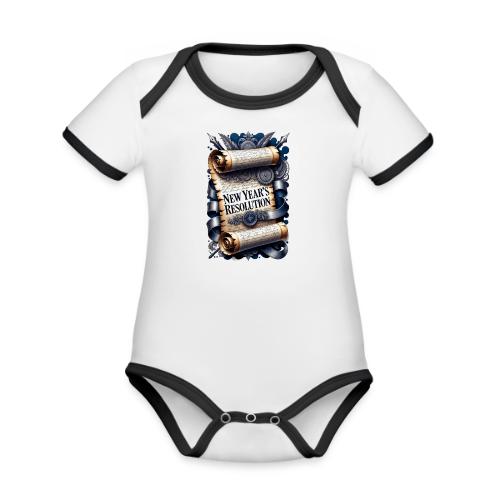 New Year's Resolution T-Shirt - Organic Contrast SS Baby Bodysuit