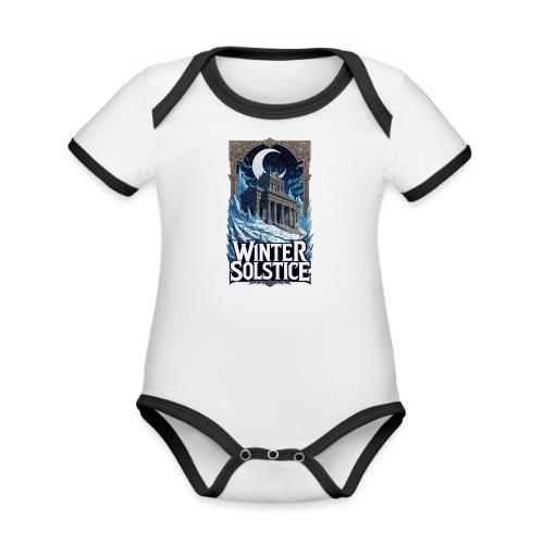 Winter Solstice Temple T-Shirt - Organic Contrast SS Baby Bodysuit