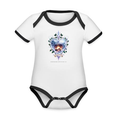 Imbolc Candle Veil T-Shirt | Veiled Rebirth - Organic Contrast SS Baby Bodysuit