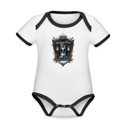 Wintering in Peace (No Visitors) T-Shirt - Organic Contrast SS Baby Bodysuit