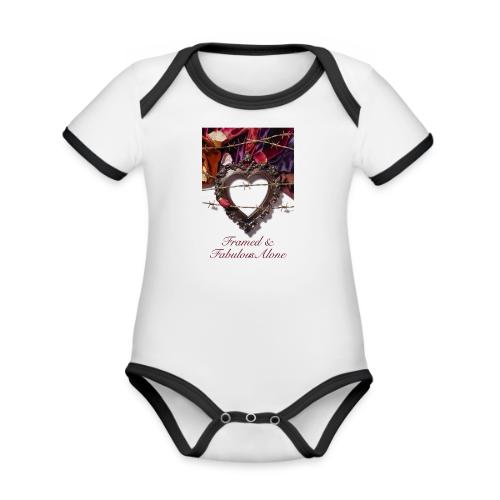 Framed & Fabulous Alone T-Shirt - Organic Contrast SS Baby Bodysuit