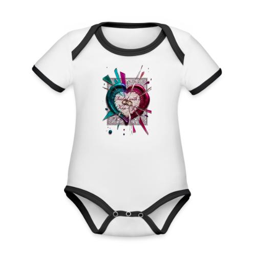 Sealed with a Kiss-Off T-Shirt - Organic Contrast SS Baby Bodysuit