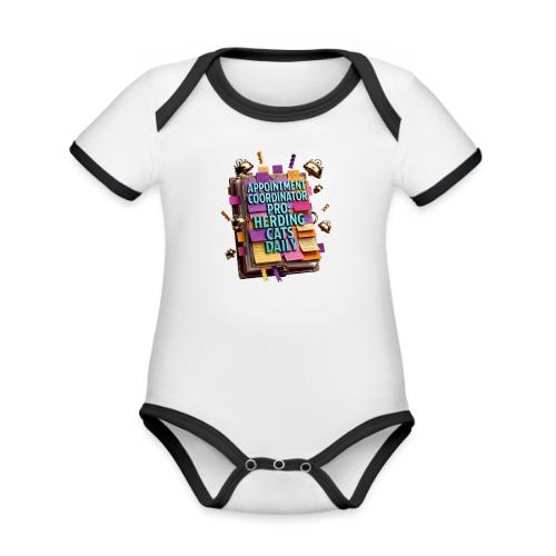 Appointment Coordinator Pro T-Shirt | Herding Cats - Organic Contrast SS Baby Bodysuit