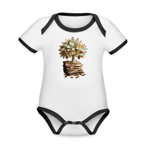 Dad Tax Collector T Shirt - Organic Contrast SS Baby Bodysuit
