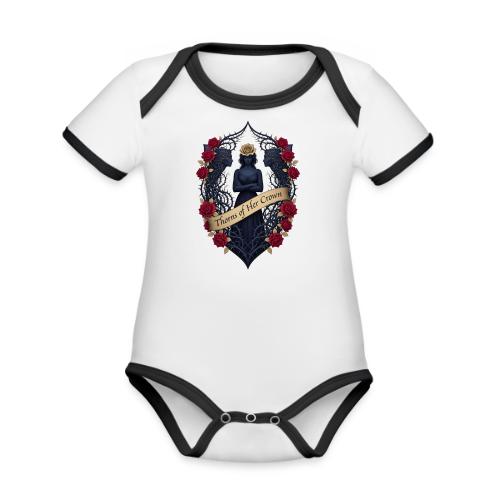 Women’s Day Thorn Crown T Shirt, Gift for Sister - Organic Contrast SS Baby Bodysuit