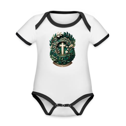 Easter Ever Green in Glory Laurel T Shirt, Gift - Organic Contrast SS Baby Bodysuit