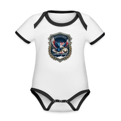 USA Eagle Vanguard T-Shirt,American Flag PrideGift - Organic Contrast SS Baby Bodysuit