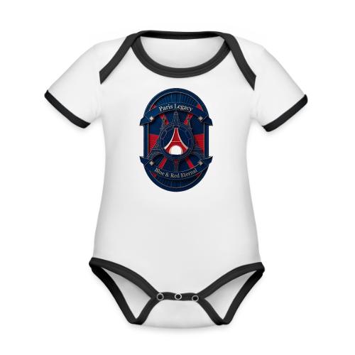 Paris Pride Heritage T Shirt, Soccer Fan Gift - Organic Contrast SS Baby Bodysuit
