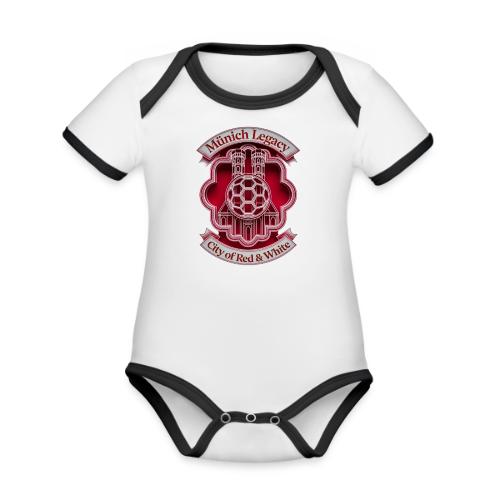 Munich Pride Fan T Shirt, Football City Pride Gift - Organic Contrast SS Baby Bodysuit