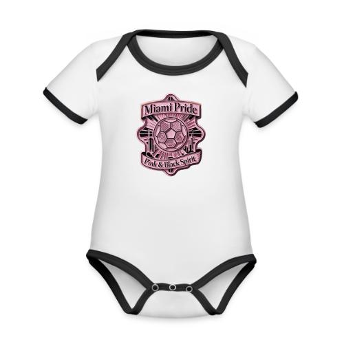 Miami City Pride T Shirt, Vibrant City Pride Gift - Organic Contrast SS Baby Bodysuit
