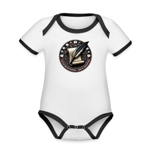 Certified Dad Pun Dispenser T Shirt - Organic Contrast SS Baby Bodysuit