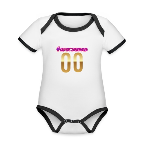 Best design - Organic Contrast SS Baby Bodysuit